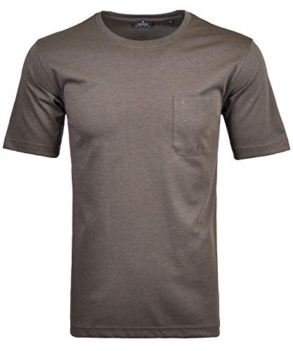 RAGMAN Herren Softknit T-Shirt Rundhals, mit Brusttasche XXL, Macchiato-870 von RAGMAN