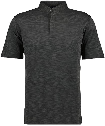 RAGMAN Herren Softknitpolo mit Stehkragen und Flammdesign L, Schiefer-027 von RAGMAN