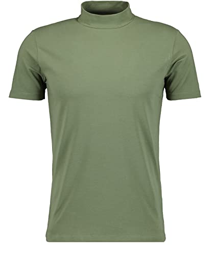 RAGMAN Herren Stehkragen-Shirt, Body fit XL, Oliv-339 von RAGMAN