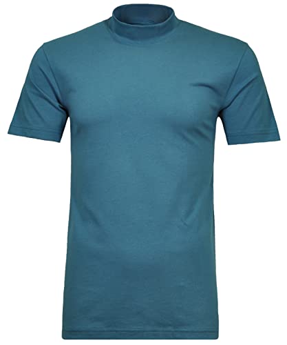 RAGMAN Herren Stehkragenshirt Kurzarm 3XL, Türkis-767 von RAGMAN