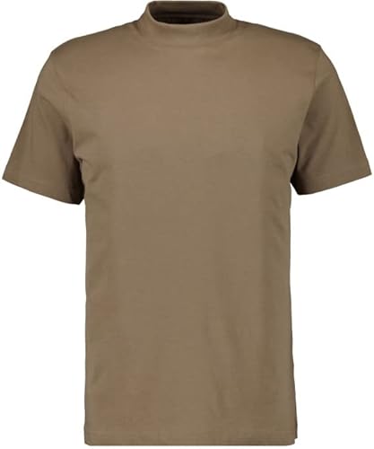 RAGMAN Herren Stehkragenshirt Kurzarm XL, Kastanie-089 von RAGMAN