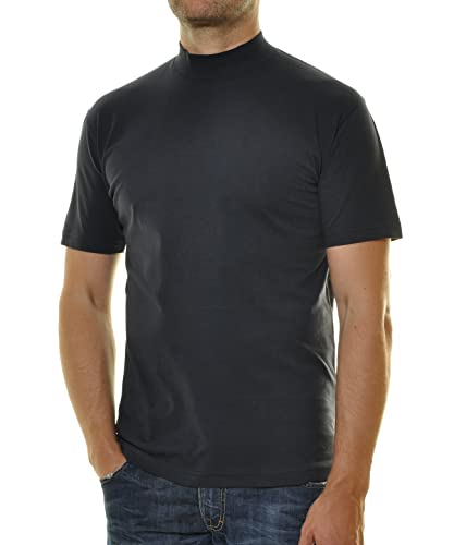 RAGMAN Herren Stehkragenshirt Kurzarm XXL, Marine-070 von RAGMAN