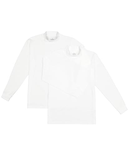 RAGMAN Herren Stehkragenshirt Langarm 2er Pack Weiss-006, M RAGMAN Herren Stehkragenshirt Langarm 2er Pack Weiss-006, M von RAGMAN