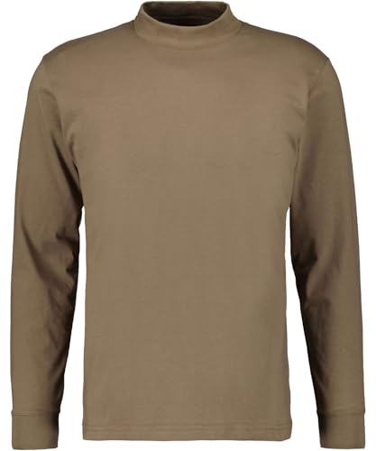 RAGMAN Herren Stehkragenshirt Langarm Kastanie-089, XXL von RAGMAN