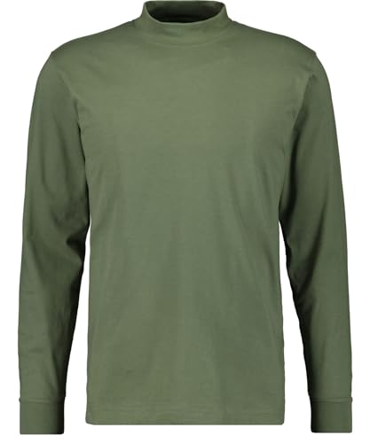 RAGMAN Herren Stehkragenshirt Langarm Oliv-339, XXL von RAGMAN