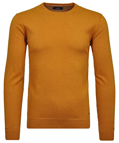 Ragman Herren Strickpullover Uni, Rundhals 3XL, Senf-536 von RAGMAN