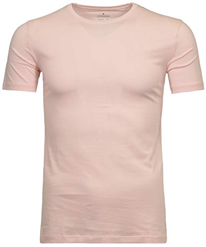 RAGMAN Herren T-Shirt Bodyfit mit Rundhals M, Rose-064 von RAGMAN