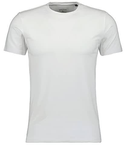 RAGMAN Herren T-Shirt Rundhals, Body fit L, Weiss-006 von RAGMAN