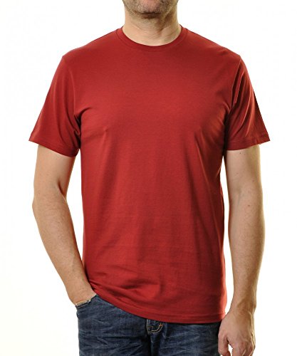 Ragman Herren T-Shirt Rundhals Singlepack S, Weinrot von RAGMAN