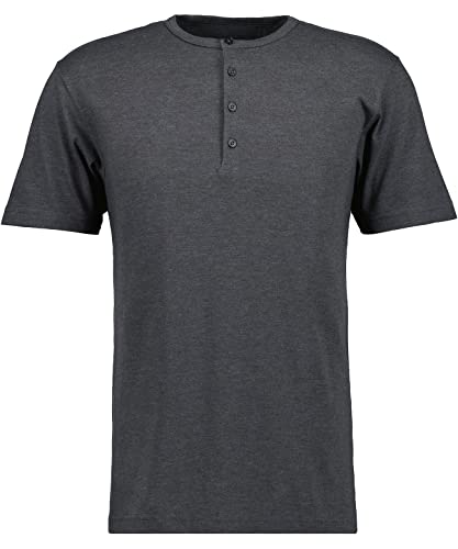 RAGMAN Herren T-Shirt Serafino XXL, Anthrazit-019 von RAGMAN