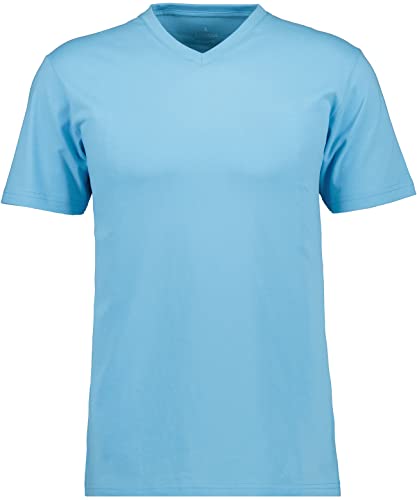 RAGMAN Herren T-Shirt V-Ausschnitt Single-Pack M, Blau-Melange-703 von RAGMAN