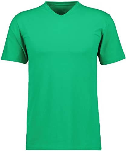 RAGMAN Herren T-Shirt V-Ausschnitt Single-Pack S, Electric Green-394 von RAGMAN