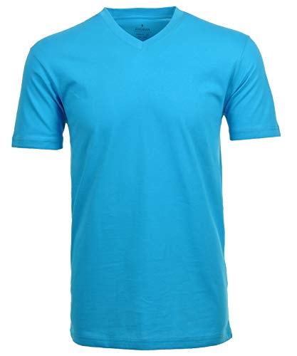 RAGMAN Herren T-Shirt V-Ausschnitt Single-Pack S, Ozeanblau-758 von RAGMAN