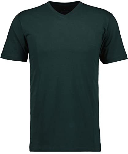 RAGMAN Herren T-Shirt V-Ausschnitt Single-Pack XL, Dunkelgrün-386 von RAGMAN