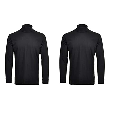 RAGMAN Herren Unterzieh Rolli 2er Pack L, Schwarz-009 von RAGMAN