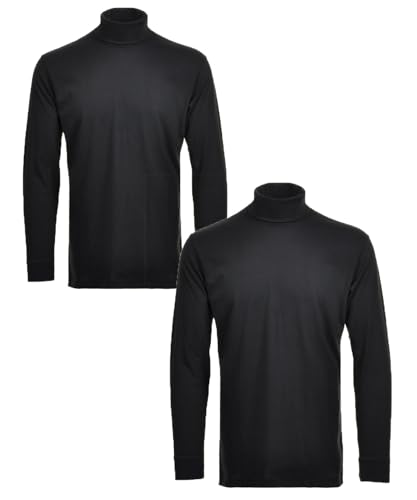 RAGMAN Herren Basic Rollkragenshirt Doppelpack Langarm (as3, alpha, m, regular, regular, schwarz/schwarz, M) RAGMAN Herren Basic Rollkragenshirt Doppelpack Langarm (as3, alpha, m, regular, regular, schwarz/schwarz, M) von RAGMAN