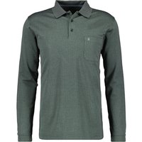 Ragman Langarm-Poloshirt in Feinstrick mit Brusttasche in XXL von Ragman