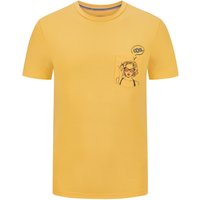 Ragman Stretch-T-Shirt mit Cartoon-Print auf Brusttasche von Ragman