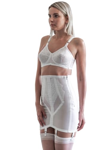 Rago Damen Übergröße Hoher Taillenumfang mit Reißverschluss - Weiß - 5X-Groß von Rago