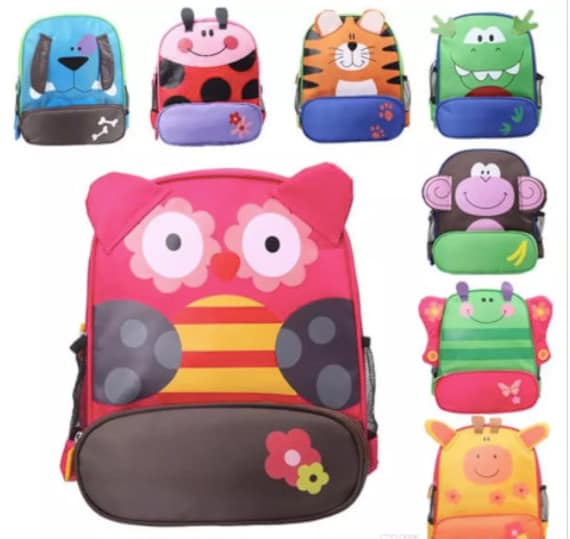 Mit Monogramm Stephen Joesph Inspirierte Kinderkleinkind-Rucksacktasche Für Vorschulkindergarten-Kind-Jungen-Mädchen-Marienkäfer-Giraffe-Tiger von RnRMonogramBoutique