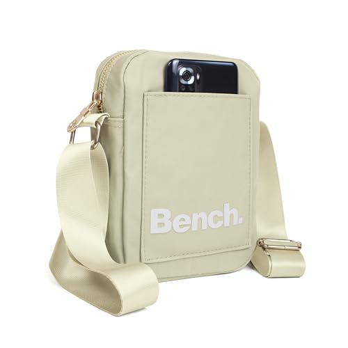 Bench City Girls Damen und Herren Mini Bag Umhängetasche Tasche Handtasche Schultertasche Crossbody-Tasche, natur, 19 x 14 x 5 cm von Ragusa-Trade