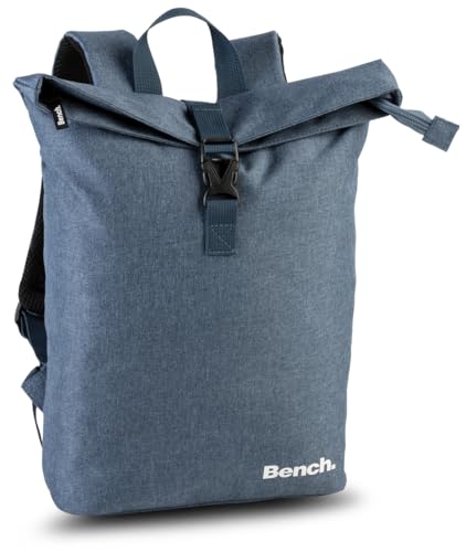 Bench Classic Mini Rolltop Rucksack Damen & Herren, Daypack, Backpack, 35/45 x 26 x 9 cm, 8 L Volumen, denim blau Bench Classic Mini Rolltop Rucksack Damen & Herren, Daypack, Backpack, 35/45 x 26 x 9 cm, 8 L Volumen, denim blau von Ragusa-Trade