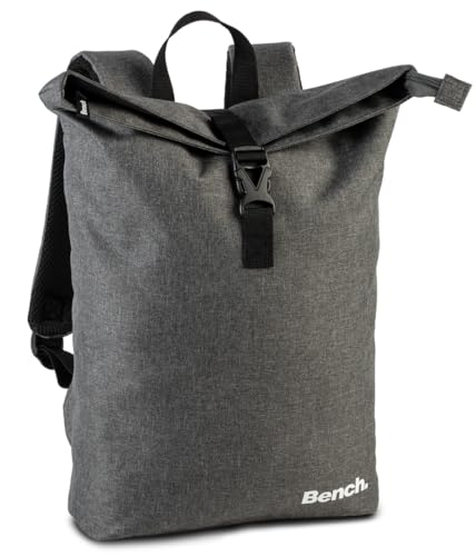 Bench Classic Mini Rolltop Rucksack Damen & Herren, Daypack, Backpack, 35/45 x 26 x 9 cm, 8 L Volumen, dunkelgrau Bench Classic Mini Rolltop Rucksack Damen & Herren, Daypack, Backpack, 35/45 x 26 x 9 cm, 8 L Volumen, dunkelgrau von Ragusa-Trade