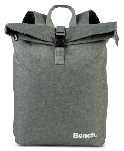 Bench Classic Mini Rolltop Rucksack Damen & Herren, Daypack, Backpack, 35/45 x 26 x 9 cm, 8 L Volumen, pastellgrün von Ragusa-Trade