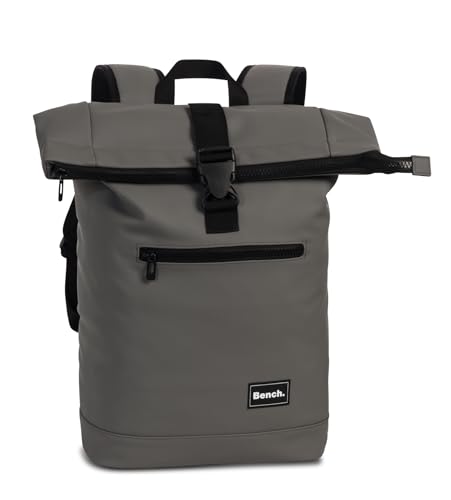 Bench Hydro Rolltop Rucksack Damen & Herren, Daypack, Backpack, 47/56 x 38 x 13 cm, 20 L Volumen, dunkelgrau anthrazit von Ragusa-Trade