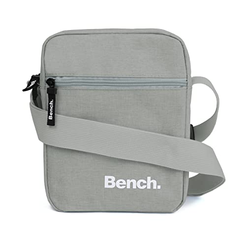 Bench Unisex Umhängetasche - Schultertasche für Damen und Herren, Handtasche, Messenger Bag, Crossbody-Tasche, Hüfttasche, Ideal für Alltag und Reisen, hellgrau, 23 x 17 x 8 cm von Ragusa-Trade