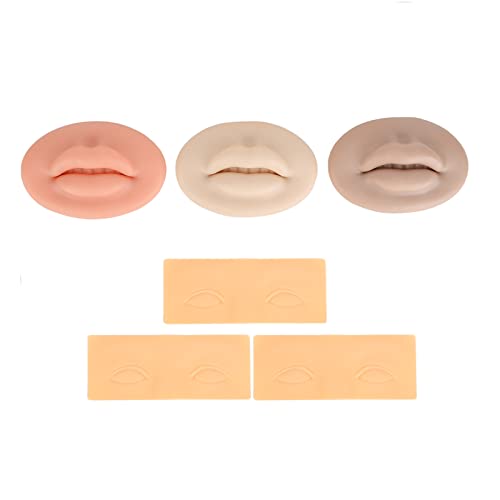 Lippen-Übungshaut, tragbare, sichere, simulierte, weiche Eyeliner-Übungshaut für den Schönheitssalon für Anfänger von Raguso