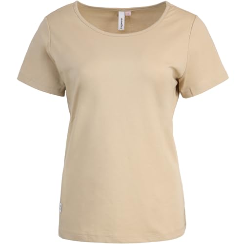 Meliertes T-Shirt MINTTA mit Lockerem Schnitt, Sand, L von Ragwear