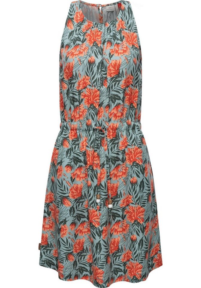 Ragwear A-Linien-Kleid Sanai Print Organic stylisches Sommerkleid mit verspielten Details von Ragwear