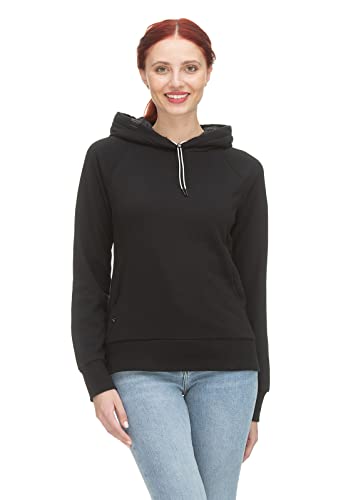 Ragwear ANWEN Damen Frauen Kapuzenpulli,Kapuzenpullover,Hoodie,Sweatshirt,Schwarz,M von Ragwear