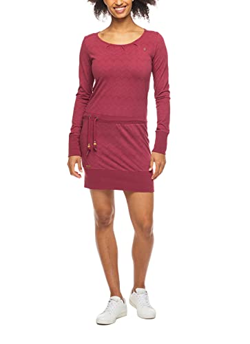 Ragwear Alexa Chevron Damen Frauen Langarmkleid,Kleid,Freizeitkleid,Sweatkleid,Sweatshirt-Kleid,Winterkleid,warm,Regular Fit,Rot,XL Ragwear Alexa Chevron Damen Frauen Langarmkleid,Kleid,Freizeitkleid,Sweatkleid,Sweatshirt-Kleid,Winterkleid,warm,Regular Fit,Rot,XL von Ragwear