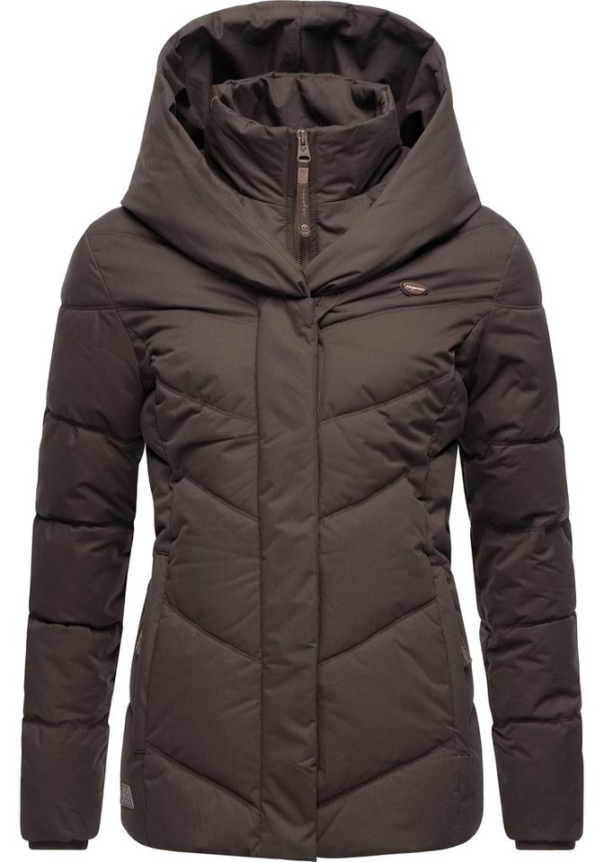 Ragwear Anorak Natesa Intl. stylische Winterjacke mit V-Steppung und Kapuze von Ragwear