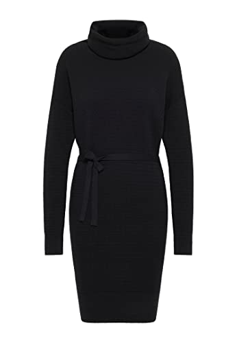 Ragwear Babett Dress Damen Frauen Langarmkleid,Kleid,Freizeitkleid,Sweatkleid,Sweatshirt-Kleid,Winterkleid,Strickkleid,Schwarz,S von Ragwear