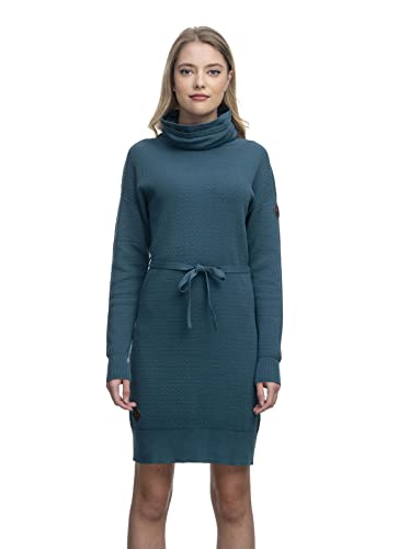 Ragwear Babett Dress Damen Frauen Langarmkleid,Kleid,Freizeitkleid,Sweatkleid,Sweatshirt-Kleid,Winterkleid,Strickkleid,Grün,S von Ragwear