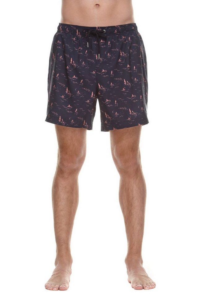 Ragwear Badeshorts Ragwear Herren Badeshorts STANNIS 2112-50015 Coral 4005 Dunkelblau von Ragwear