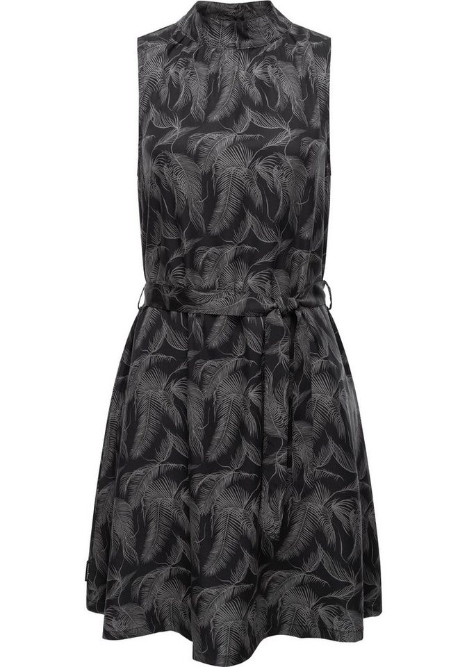 Ragwear Blusenkleid Angyc Organic hochgeschlossenes Sommerkleid mit Bindeband von Ragwear