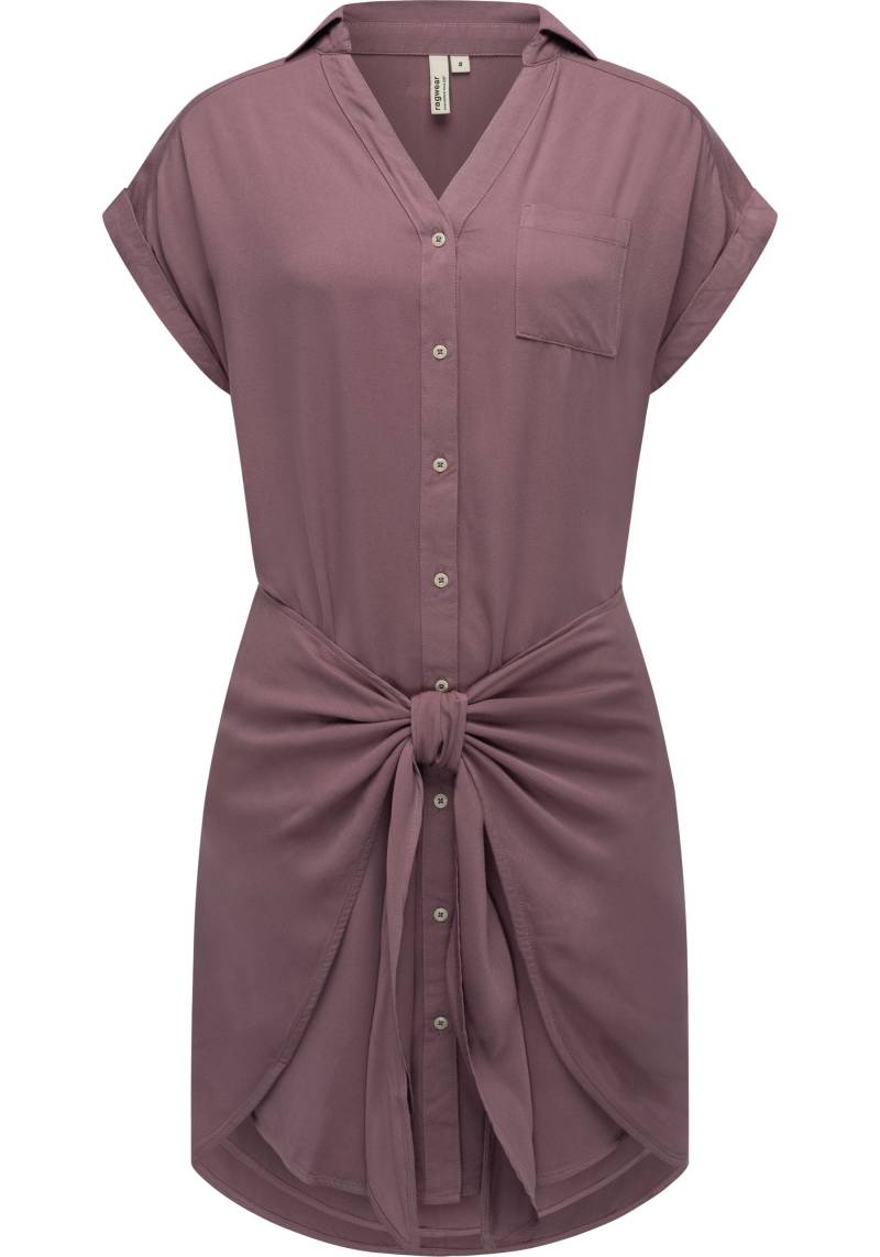 Ragwear Blusenkleid "Bahaya" Brusttasche stylisches Damen Sommerkleid mit Bindeband von Ragwear