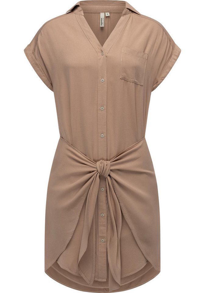 Ragwear Blusenkleid Bahaya stylisches Damen Sommerkleid mit Bindeband von Ragwear