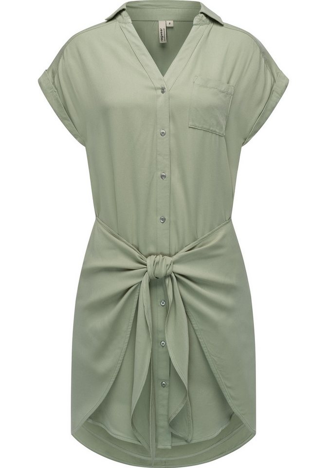 Ragwear Blusenkleid Bahaya stylisches Damen Sommerkleid mit Bindeband von Ragwear