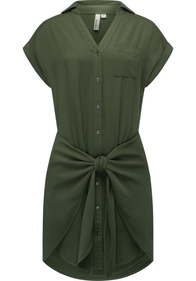 Ragwear Blusenkleid Bahaya stylisches Damen Sommerkleid mit Bindeband von Ragwear