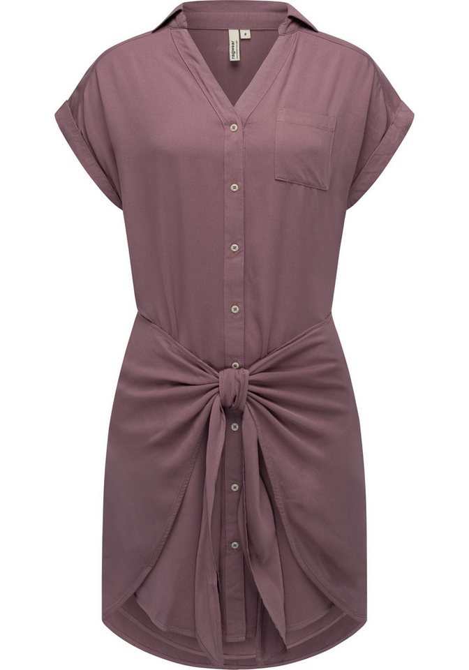 Ragwear Blusenkleid Bahaya stylisches Damen Sommerkleid mit Bindeband von Ragwear