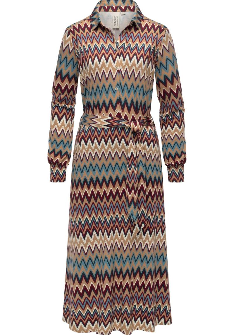 Ragwear Blusenkleid "Plantee Print" Eingrifftaschen von Ragwear