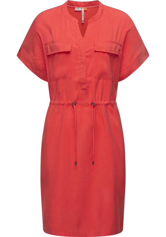 Ragwear Blusenkleid Roisa stylisches Sommerkleid mit Bindeband von Ragwear