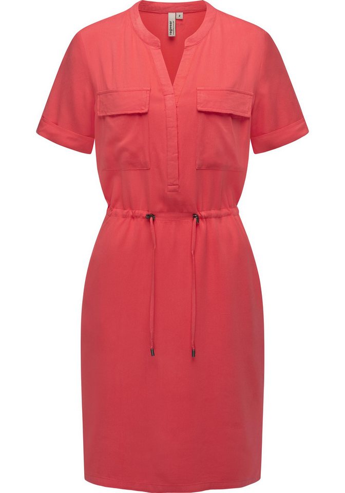 Ragwear Blusenkleid Roisana Leichtes Sommerkleid mit Brusttaschen von Ragwear