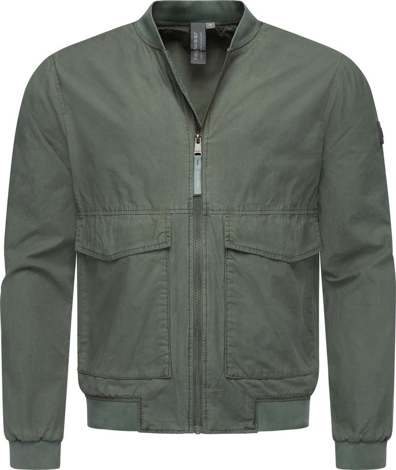 Ragwear Bomberjacke Daq lässige Herren Jacke kurz mit Rippstrickbündchen Ragwear Bomberjacke Daq lässige Herren Jacke kurz mit Rippstrickbündchen von Ragwear