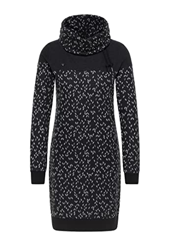 Ragwear Chloe Dress Damen Frauen Langarmkleid,Kleid,Freizeitkleid,Sweatkleid,Sweatshirt-Kleid,Winterkleid,Stehkragen,Schwarz,M Ragwear Chloe Dress Damen Frauen Langarmkleid,Kleid,Freizeitkleid,Sweatkleid,Sweatshirt-Kleid,Winterkleid,Stehkragen,Schwarz,M von Ragwear